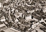 Luftaufnahme des Krankenhauses 1971